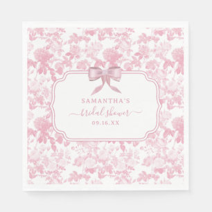 Guardanapo De Papel Chuva de Noiva Rosas Florais Brancas Chinoiserie