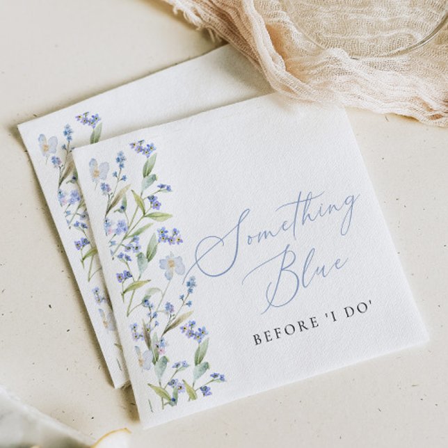 Guardanapo De Papel Chuva de Noiva Wildflower Something Blue (Criador carregado)