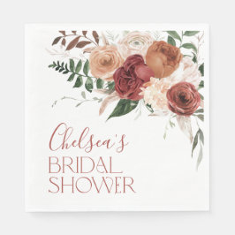 Guardanapo De Papel Chuva de Noivas Florais Apaixonados