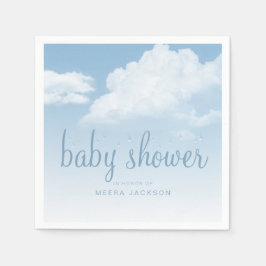 Guardanapo De Papel Chuva de Nuvens Macias Baby Shower