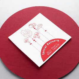Guardanapo De Papel Chuva de Pizza Especial Baby Shower