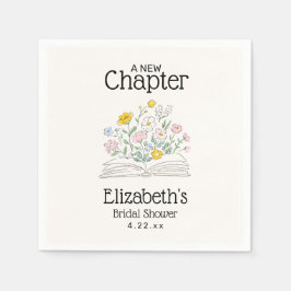 Guardanapo De Papel Chuva Floral Um Novo Capítulo Chá de Noiva