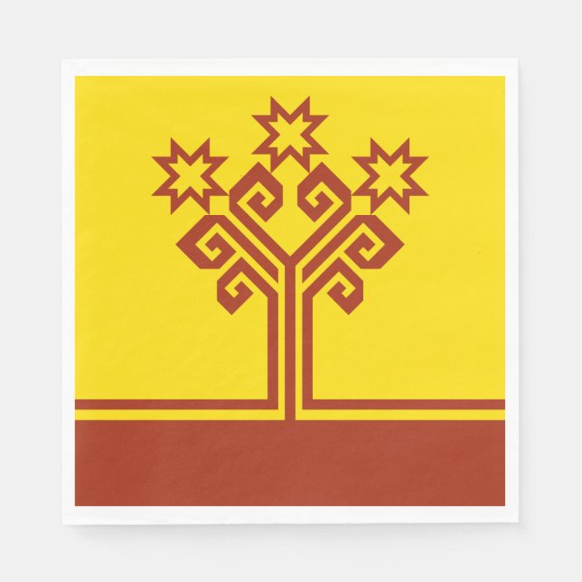 Guardanapo De Papel Chuvashia Flag (Frente)