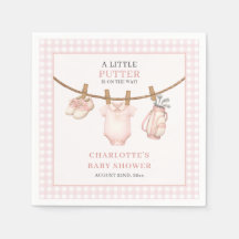 Chuveiro de Bebê Little Putter Pink Golf Roupas