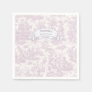 Guardanapo De Papel Chuveiro de jouy floral lavanda vintage