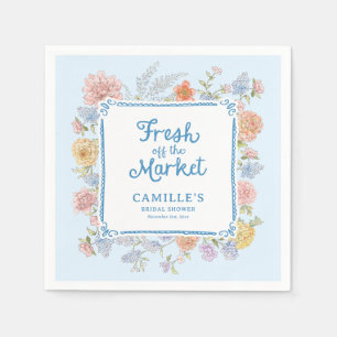 Guardanapo De Papel Chuveiro de Noiva Azul Fresh off the Market