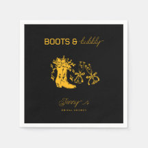 Chuveiro de Noiva com Botas e Bolhas