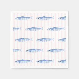 Guardanapo De Papel Chuveiro de Noiva Sardinhas Cheias de Amor