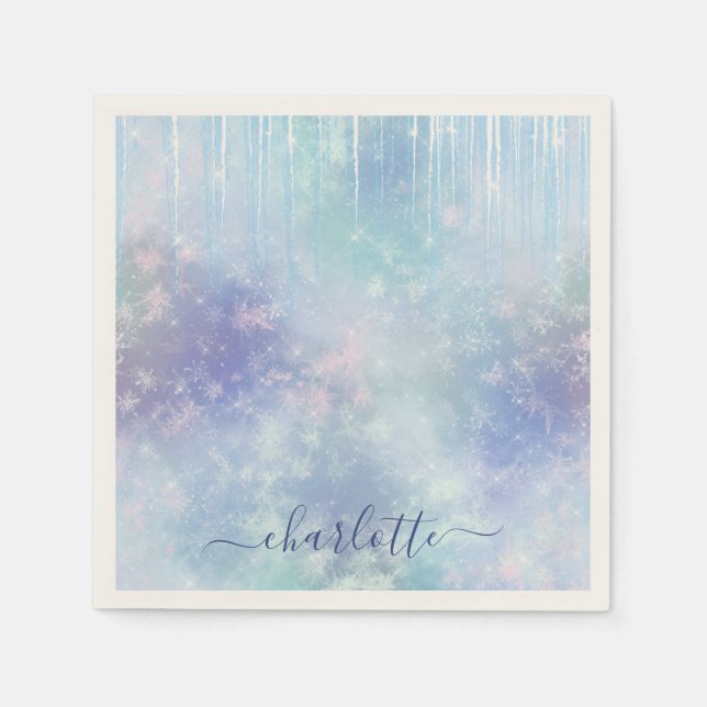 Guardanapo De Papel Ciclos Congelados Personalizados (Frente)