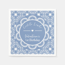 Guardanapo De Papel Cielito Lindo 1st Birthday Blue