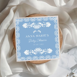 Guardanapo De Papel Cielito Lindo Azul chá de fraldas Mexicano Napkin