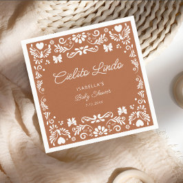 Guardanapo De Papel Cielito Lindo Talavera Chá de fraldas Mexicano Nap