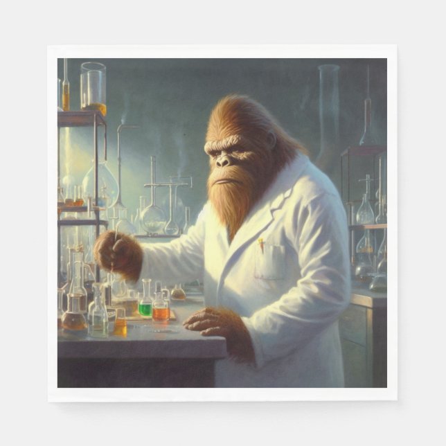 Guardanapo De Papel Cientista Bigfoot (Frente)