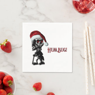 Guardanapo De Papel Cigarros Natal Esqueleto Humbug