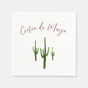 Guardanapo De Papel Cinco de Mayo Fiesta Party Desert Cactus