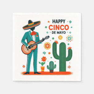 Guardanapo De Papel Cinco de mayo mariachi - orgulho mexicano