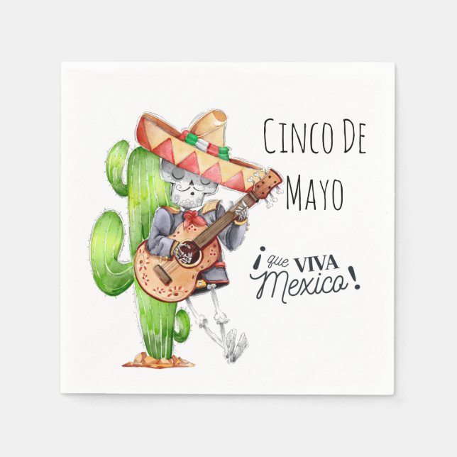 Guardanapo De Papel Cinco De Mayo Napkins (Frente)