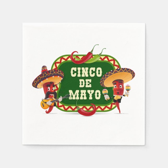 Guardanapo De Papel Cinco De Mayo Napkins (Frente)