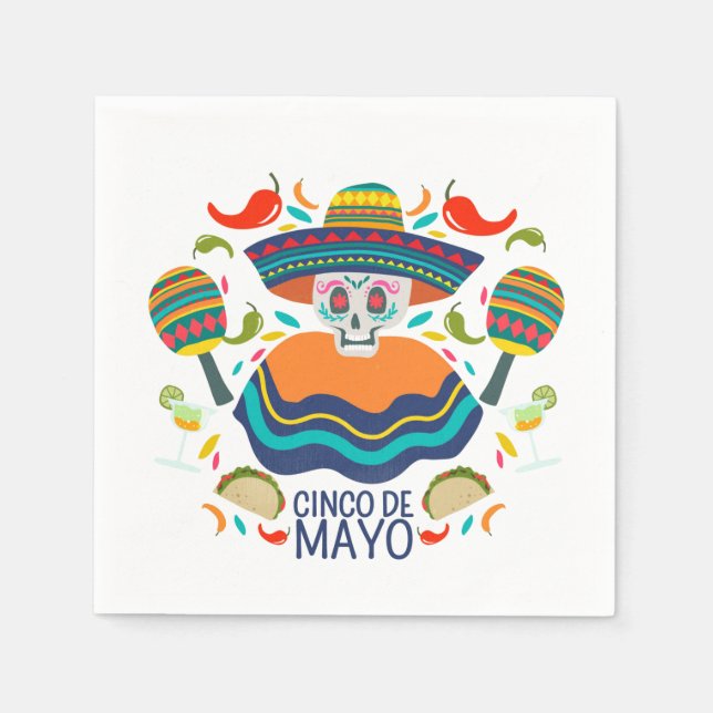 Guardanapo De Papel Cinco De Mayo Napkins (Frente)