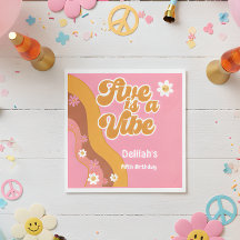 Cinco é uma vibração, um aniversário de vintagem r