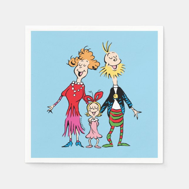 Guardanapo De Papel Cindy Lou Who's Family Portrait (Frente)