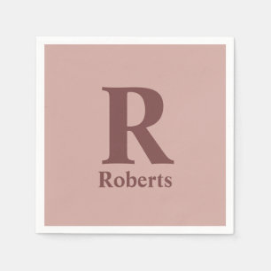 Guardanapo De Papel Cinnamon Rosa inicial/nome/família