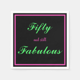 Guardanapo De Papel Cinquenta e ainda fabuloso Nap Verde Rosa Quente P