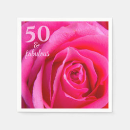 Guardanapo De Papel Cinquenta e fabuloso | Rosa Rosa Rosa Rosa Rosa 50