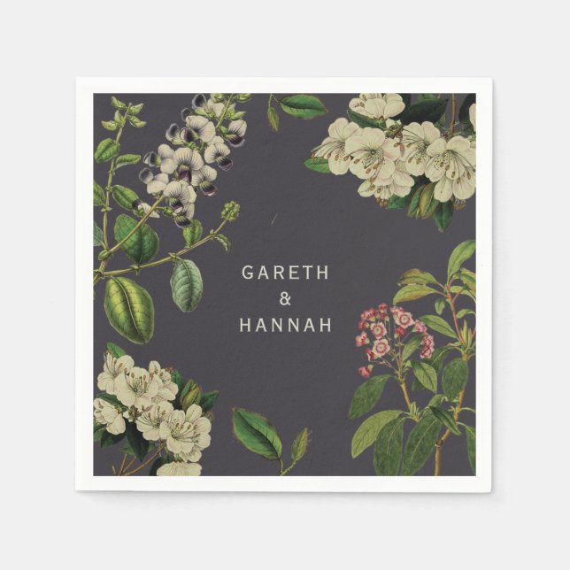 GUARDANAPO DE PAPEL CINZA DE PAPEL BOTÂNICO (Frente)