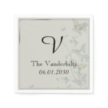 Cinza e Borboleta Azul Medow Wedkin