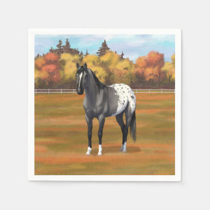 Guardanapo De Papel Cinza Grulla Appaloosa Quarter Horse Stallion