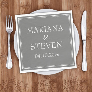 Guardanapo De Papel Cinzas minimalistas modernas