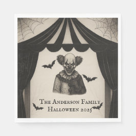 Guardanapo De Papel Circo Vintage | Halloween do Tema do Carnaval Asso