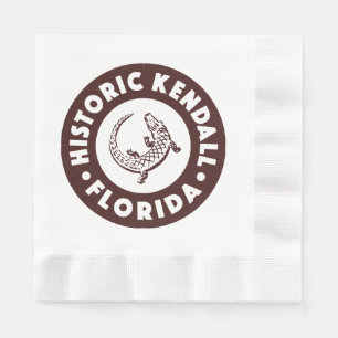 Guardanapo De Papel Círculo Kendall Flórida - Marrom