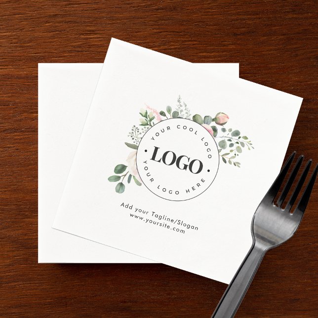 Guardanapo De Papel Círculo redondo Logotipo Personalizado da Empresa  (Criador carregado)