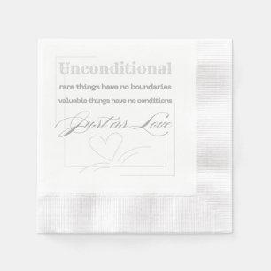 Guardanapo De Papel Citação de Amor Incondicional