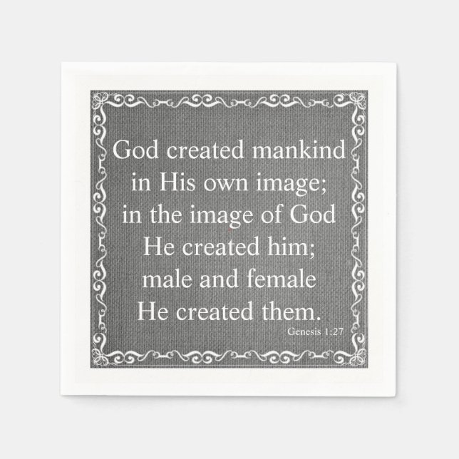 Guardanapo De Papel Citação de Escrituras de Bíblia de Testamento Anti (Frente)