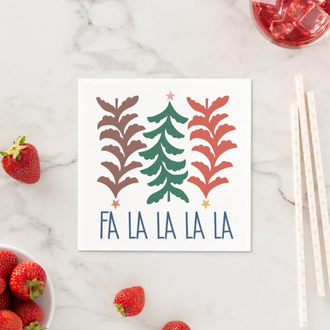 Guardanapo De Papel Citação de Natal Boho  (Insitu)