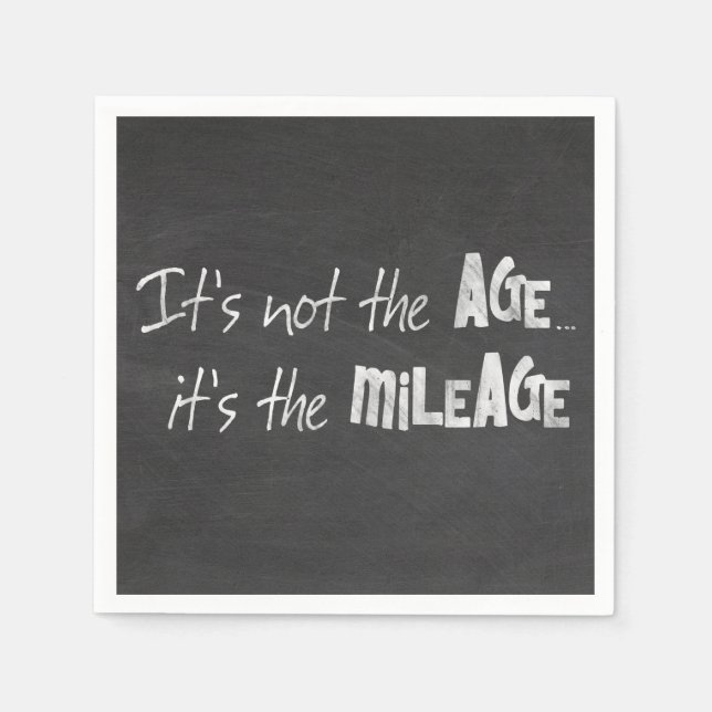 Guardanapo De Papel citação divertida no quadro negro (Frente)