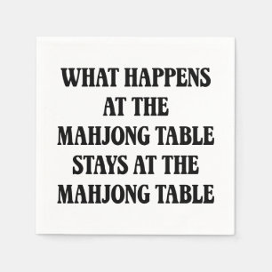 Guardanapo De Papel Citação engraçada para amante de Mahjong Humor de 