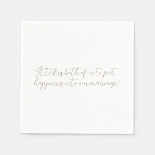 Guardanapo De Papel Citação personalizada ou casamento lírico de músic