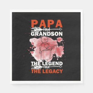 Guardanapo De Papel Citações do Avô Papai e Neto