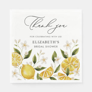 Guardanapo De Papel Citrus Bonito Lemon Chá de panela