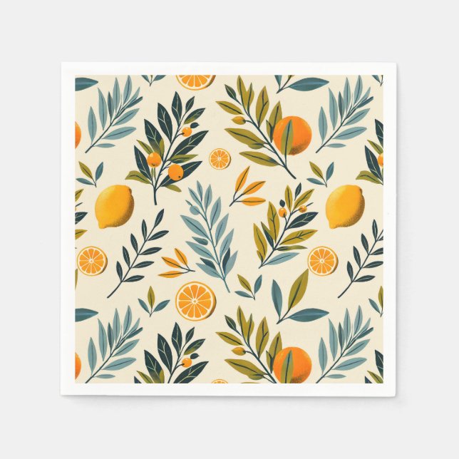 Guardanapo De Papel Citrus Garden (Frente)