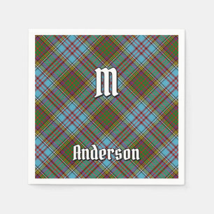 Guardanapo De Papel Clan Anderson Tartan Napkins