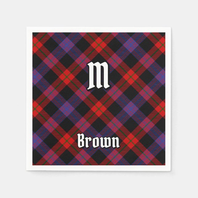 Guardanapo De Papel Clan Brown Tartan (Frente)