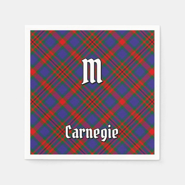 Guardanapo De Papel Clan Carnegie Tartan (Frente)