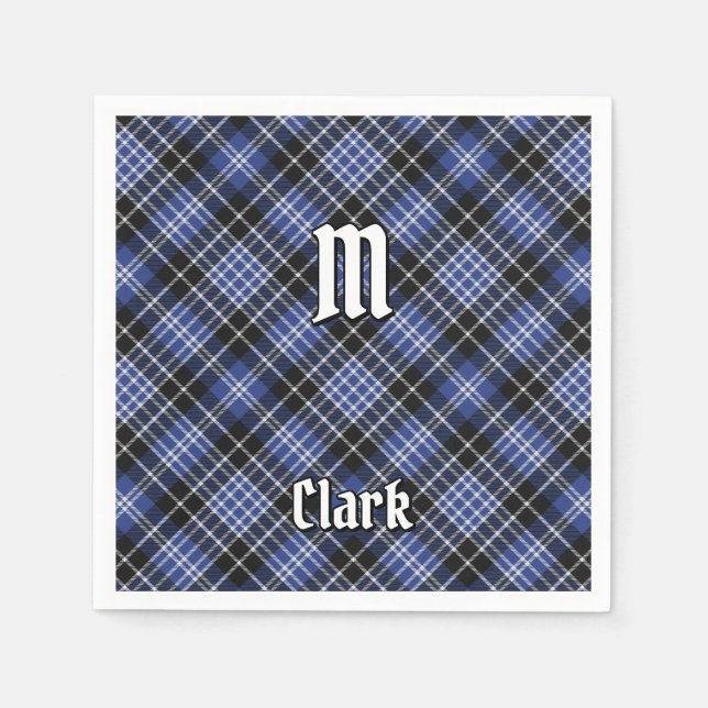 Guardanapo De Papel Clan Clark Tartan (Frente)