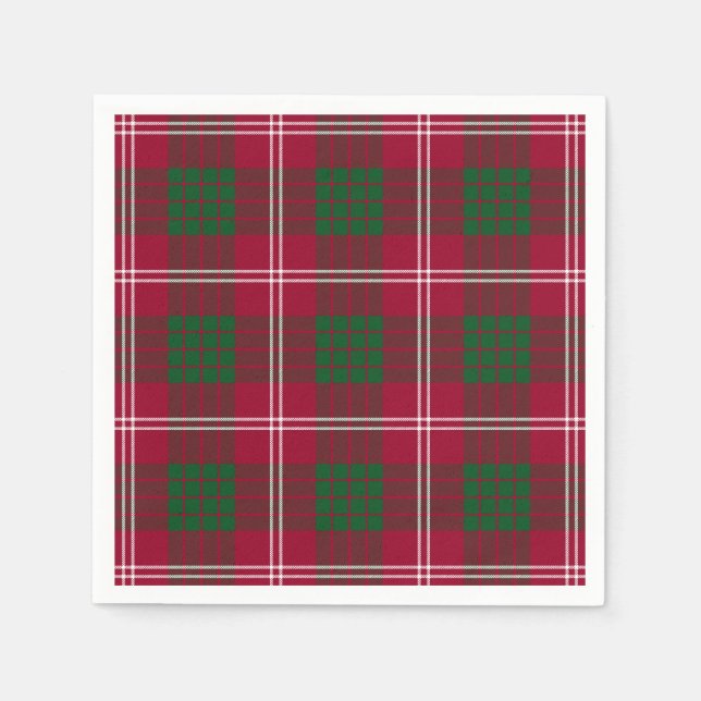 Guardanapo De Papel Clan Crawford Tartan (Frente)