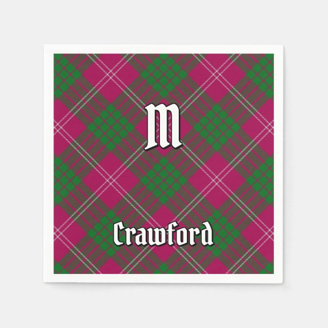 Guardanapo De Papel Clan Crawford Tartan Napkins (Frente)